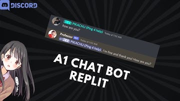 How to make A1 chat bot discord replit