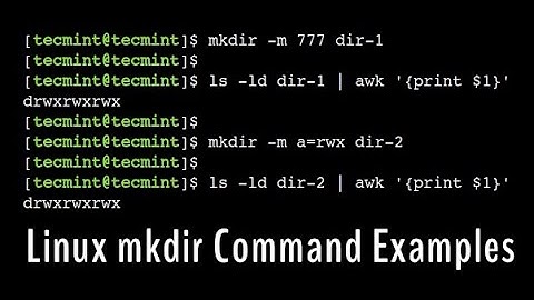 Linux MKDIR command Examples,mkdir-p ,mkdir-v,mkdir-m, mdkir-w full details in Tamil..