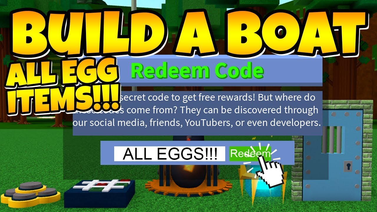 Build A Boat One Of Every Egg Item Code Super Op - 