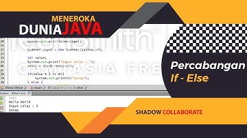 Belajar Dasar Pemrograman Java - PERCABANGAN (IF-ELSE)