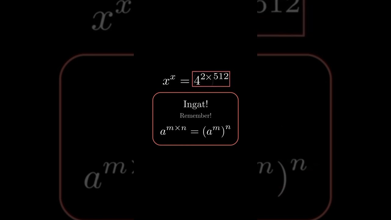 Can you solve it? -- x^x = 2^2048