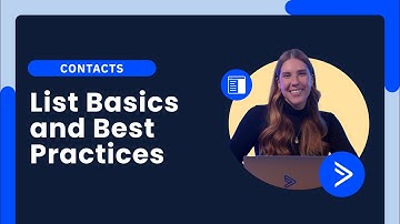 ActiveCampaign Lists 101 - A guide to managing lists and best practices