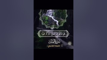 تلاوة من سورة الملك.  خليفة الطنيجي