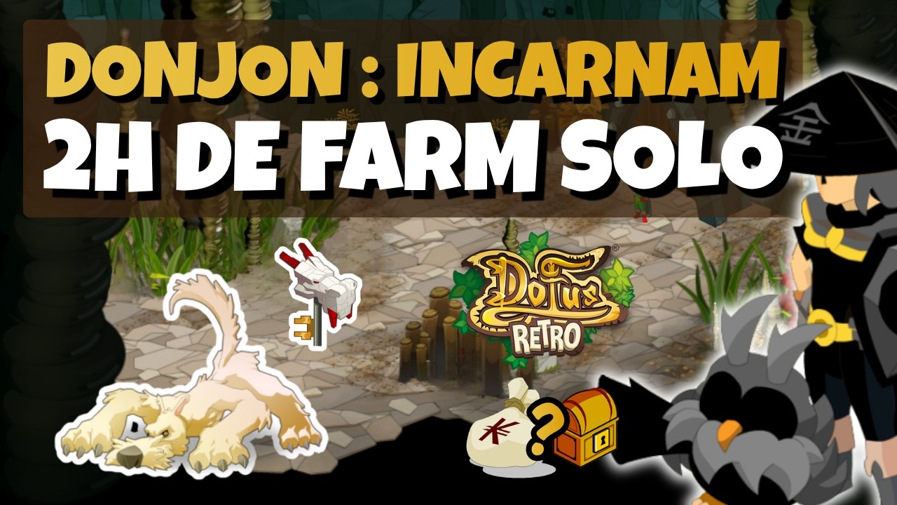 DOFUS RETRO - 2H de FARM SOLO - Donjon : Incarnam