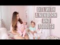 DAY IN THE LIFE WITH A NEWBORN AND TODDLER!