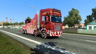 🚚Euro Truck Simulator 2.🚚Карта &quot;Российские просторы&quot;  1.42 РАБОТАЕМ эвакуаторщиком 24/7🚚