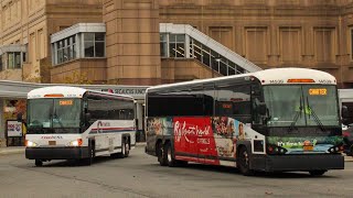 ᴴᴰ⁶⁰ Front POV: Pascack Valley Line Replacement Shuttle Bus Ride (NY Express) provided by CoachUSA