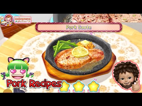 Cooking Mama: Cuisine! - Pork Recipes | Pork Saute