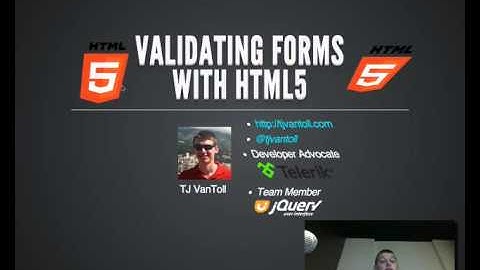 Validating Forms With HTML5