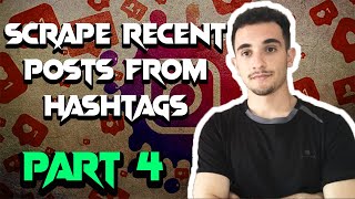 Automate Instagram with Python/Selenium | Scrape most recent posts from Instagram hashtags PART 4