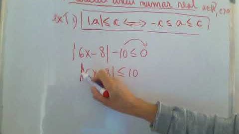 Exercitii - Modulul unui numar real - 4 - Teorema 1