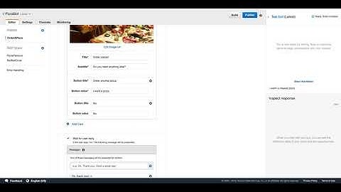 Amazon Lex example - Ordering a pizza