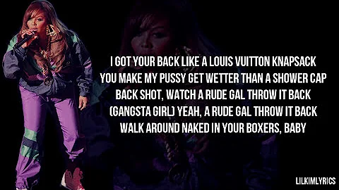 Lil Kim - Gangsta Girl (Lyrics Video) Verse HD