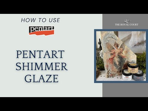 How to Use Pentart Shimmer Glaze Demo Tutorial