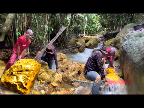 JADI KAYA SANGATLAH SUSAH,SETELAH DIPENJARA,MENJELAJAHI SUNGAI EMAS TERBANYAK DI HUTAN #treasurehunt