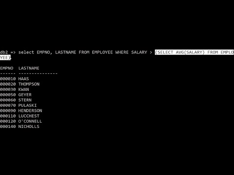 SQL using Subqueries