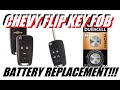 2010-2020 Chevrolet Flip Key Fob Battery Replacement Impala Cruze Camaro Malibu Sonic Spark SS