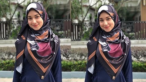 Easy And Simple Square Hijab Tutorial With Full Coverage.