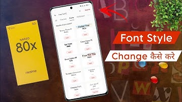 Realme Narzo 80x: Change Font Style & Size | Realme Narzo 80x Phone Ka Font Style Kaise Change Kare