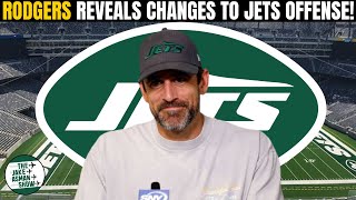 Reacting to New York Jets QB Aaron Rodgers REVEALING a Major Change to Jets offense!