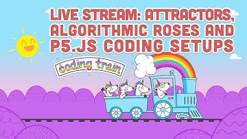 Live Stream #76: Attractors, Algorithmic Roses and p5.js Coding Setups