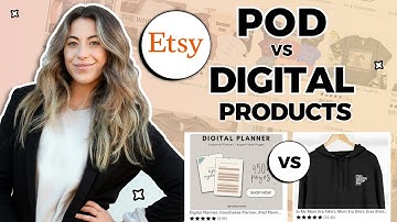Etsy Digital Products vs Print On Demand? 🤔 Is one better? How to win in either!?
