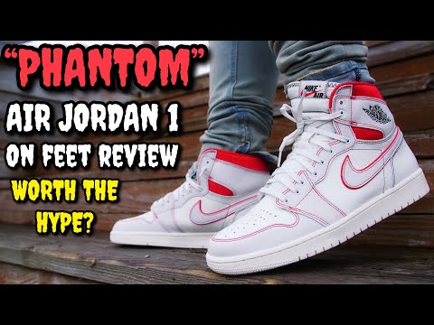 phantom gym red jordan 1 on feet