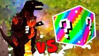 BURNING GODZILLA VS. LUCKY BLOCK EXTREME (MINECRAFT LUCKY BLOCK CHALLENGE)