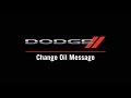 Change Oil Message | How To | 2020 Dodge Grand Caravan