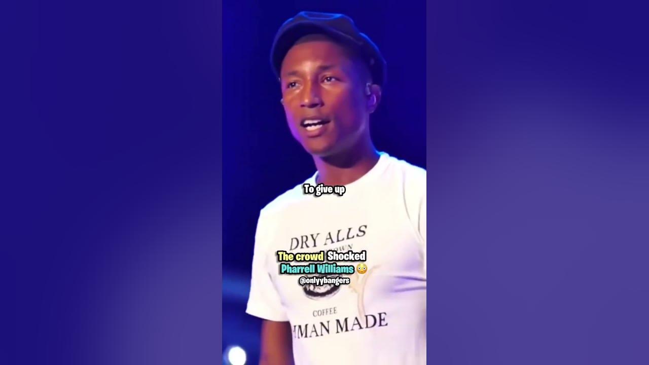 the crowd shocked Pharrell Williams😭😭#shorts