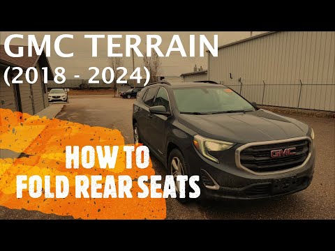 GMC Terrain – How to FOLD DOWN REAR SEATS (2018 – 2024)