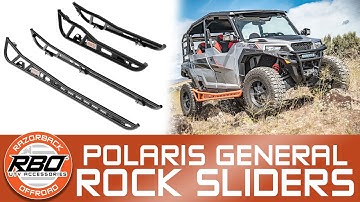 2 & 4-Seater Polaris General 1000 Rock Slider/Nerf Bars | Protect Your Polaris General 1000 by RBO™
