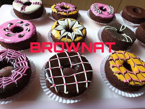 IDE BISNIS 2020 ||BROWNIES DONAT (BROWNAT) || TUTORIAL MENGHIAS BROWNAT CANTIK