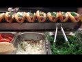 Chicago Hotdog process at Portillo's