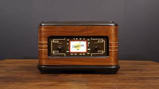 1937 Trav-Ler Model A502 Old Antique Wood Vintage Tube Radio Converted to a Bluetooth Speaker