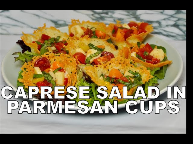 Caesar Salad Parmesan Cups
