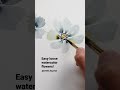 Easy watercolor flowers!