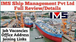IMS Ship Management Pvt Ltd Full Reviews Details | Job Vacancies | Office Address | Joining Links