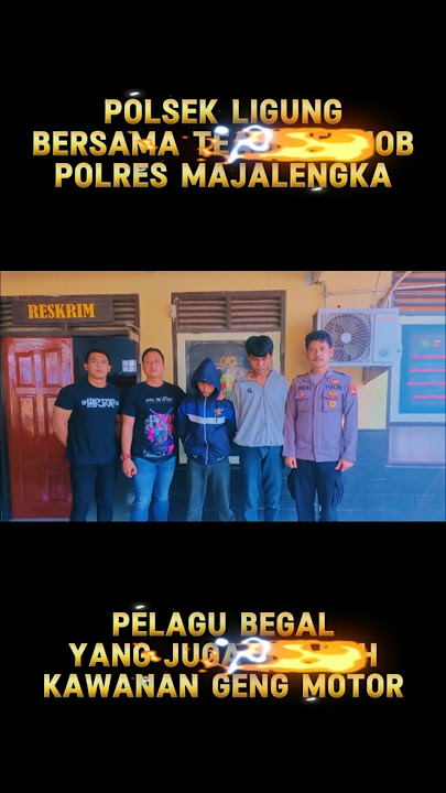 POLSEK LIGUNG POLRES MAJALENGKA BERHASIL TANGKAP PELAKU BEGAL DIMANA PELAKU YAITU KAWANAN GENG MOTOR