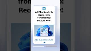 😱 All Your Desktop Files Disappeared?  Try These Fixes!#windowstips #desktop #filerecovery