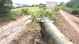 Бой с применением огнемёта Шмель-М на Украине