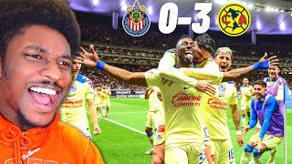 American Reacts To Club America 3-0 Chivas CONCACAF Champions Cup! 🔥