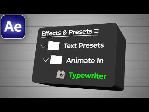 5 BEST TEXT ANIMATION PRESETS in After Effects