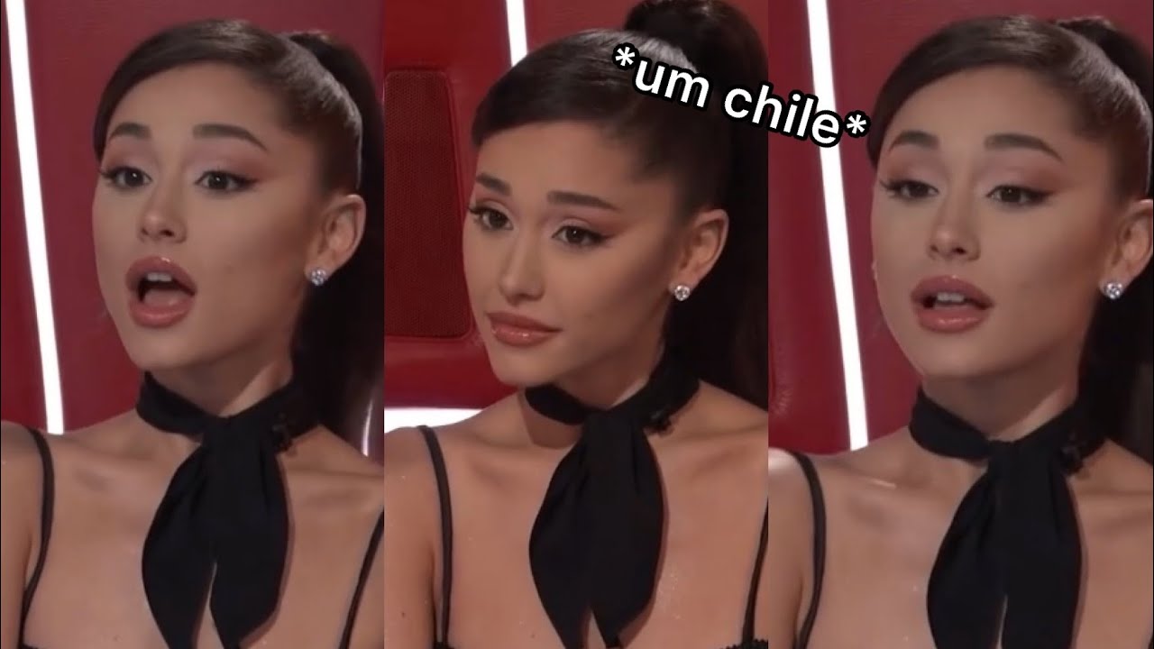 Ariana reacts to flat whistle note