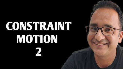 CONSTRAINT MOTION 2. IIT JEE NEET