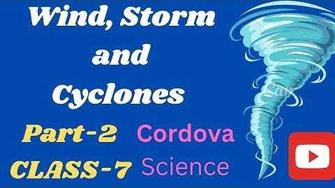 Wind, Storms and Cyclones | Part-2 | Class-7 | Cordova | Science | Chapter-8 | Dr. Meenakshi Guptta