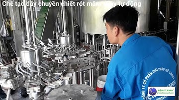 ĐIỆN CƠ XANH chế tạo dây chuyền chiết rót mâm xoay tự động 0984467870