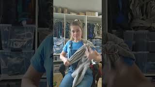 how to use your woven wrap as a ring sling- NO SEW method! woven wrap (they also have ring slings