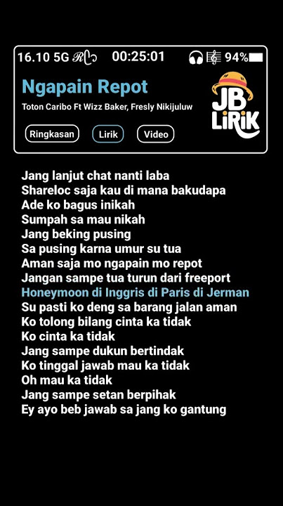 NGAPAIN REPOT #lyrics #liriklagutimur #lagutimur#fypシ゚viral