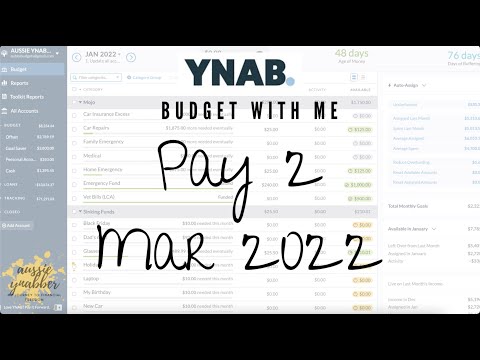 Budget With Me | Pay # 2 March 2022| YNAB | Australia